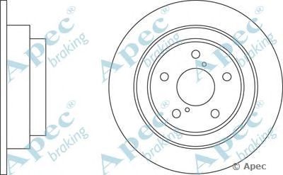 APEC BRAKING dsk550 -  Тормозной диск